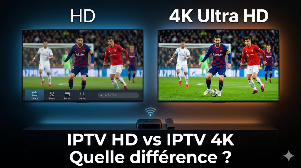 IPTV HD vs IPTV 4K : quelle qualité choisir en 2026 ?
